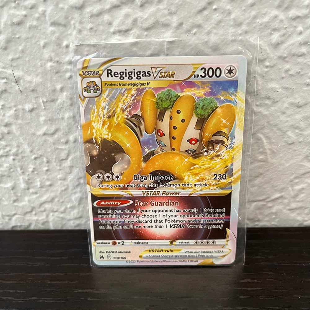 Regigigas VSTAR Card - Gold and White